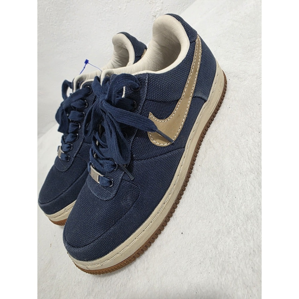 Nike Air Force 1 Low Supreme '07 Mens  Midnight Navy Shoes Size 8 - Picture 6 of 13